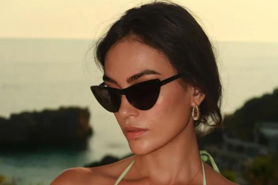 Albanian Laura Woods shows off sideboob and wears see-through top in stunning snaps as fans say ‘my goodness’