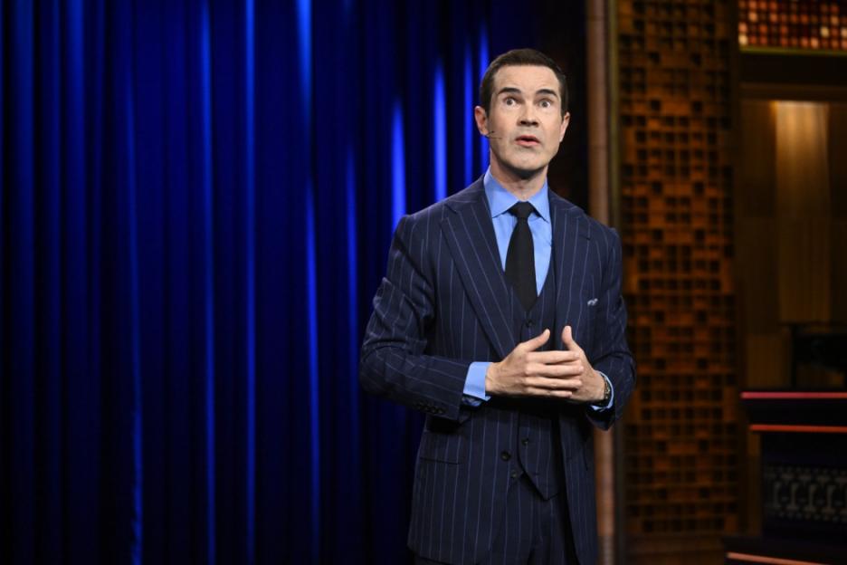 Jimmy Carr performing on The Tonight Show Starring Jimmy Fallon.
