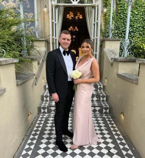 Georgia Kousoulou and Tommy Mallett at an event.