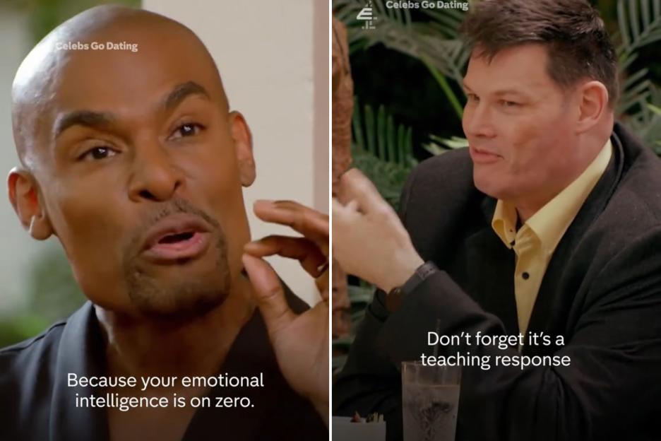 Watch VERY awkward moment Celebs Go Dating’s agent Paul Brunson rages at The Beast in tense exchange