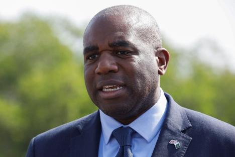 Britain's Foreign Minister David Lammy in an interview.