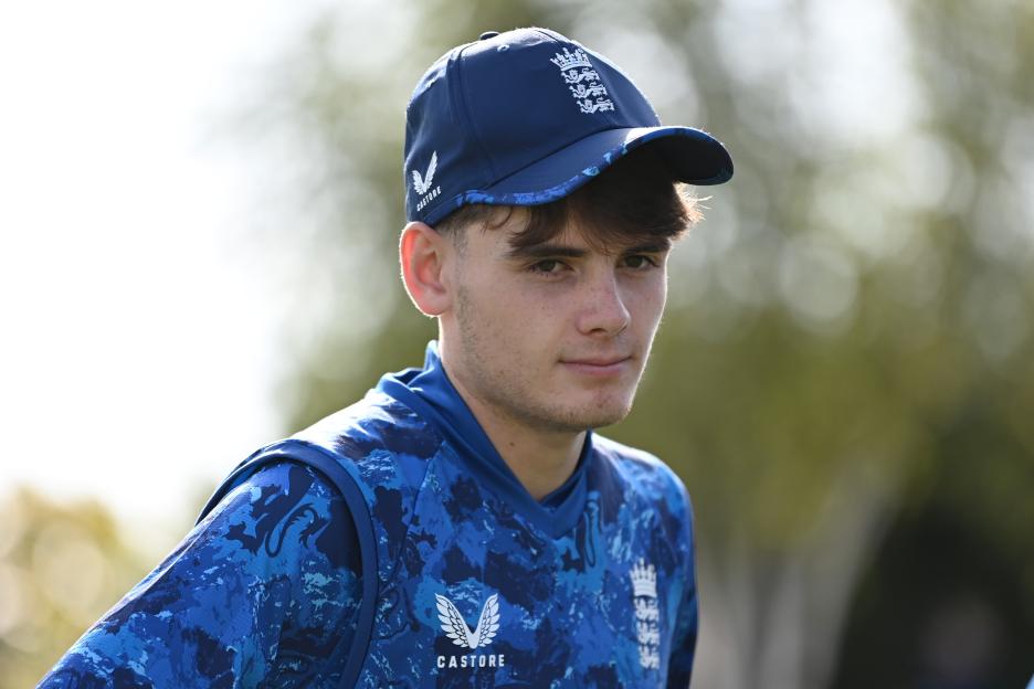 Ralphie Albert of England during the 1st Youth One Day International.