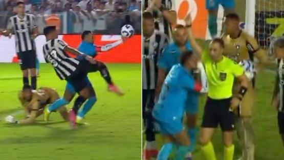 Neymar SENT OFF for attempting to score Maradona-style Hand of God goal after old club PSG win Champions League