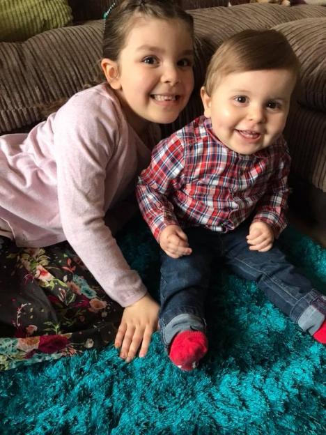 Photo of Isaac and Sienna, siblings.