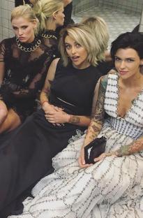 LARA STONE, Paris Jackson and Ruby Rose take the weight off.
