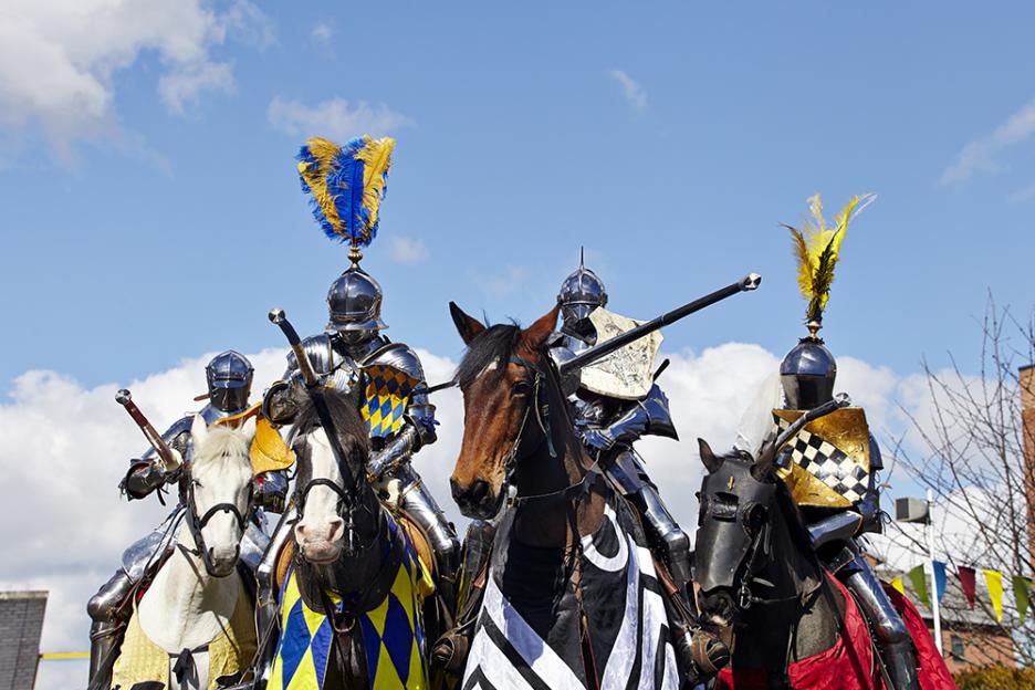 jousting at the Royal Armouries Museum in Leeds (note â the joust will take part at Leeds Castle, Kent this Summer)