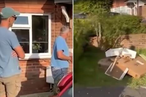 Moment red-faced ‘flytipper’ gets instant karma when farmer turns detective to ‘return mound of rubbish’