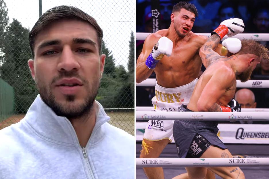 ‘One hand and you still lost’ – Tommy Fury hits out at Jake Paul over Anthony Joshua fight and teases huge rematch