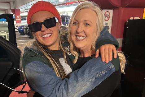 JoJo Siwa arrives back in the US and is greeted by Dance Moms star mum after CBB and Chris Hughes ‘romance’ mystery