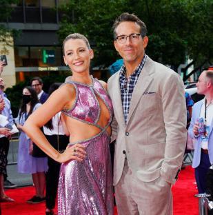 NEW YORK, NEW YORK - AUGUST 03: Blake Lively and Ryan Reynolds at 'Free Guy' Premiere on August 03, 2021 in New York City. (Photo by Gotham/GC Images)