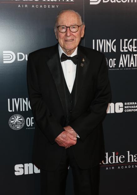 Astronaut Jim Lovell at the Living Legends of Aviation Awards.