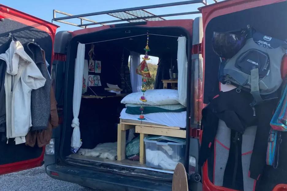 I live in a van & don’t pay a penny in rent – water & electric is also free & a £40 gas bottle lasts an entire YEAR