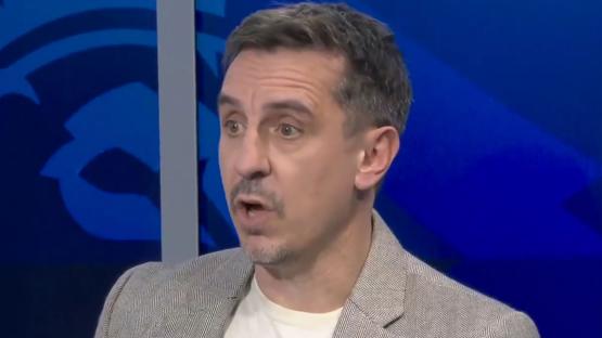 ‘Gary Neville’s having a proper meltdown’ – Fans fear for Man Utd icon after he apologises for his derby co-commentary