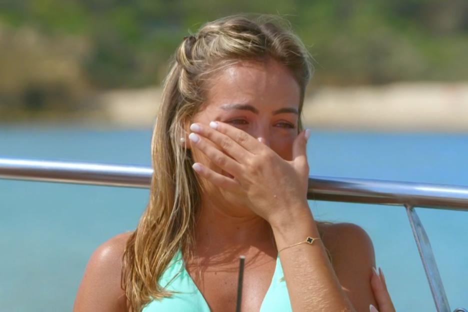 Watch as Towie’s Elma Pazaar breaks down in tears over Love Island’s  Sammy Root and weeps ‘I’ve broken him’