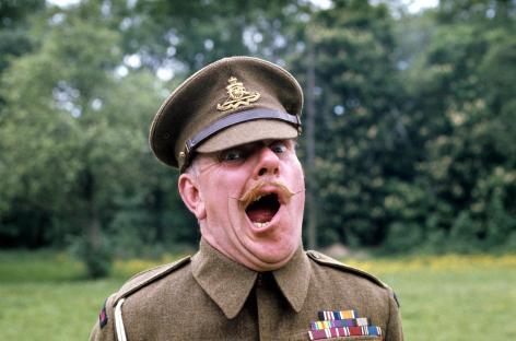 Windsor Davies as Sergeant Major Williams in