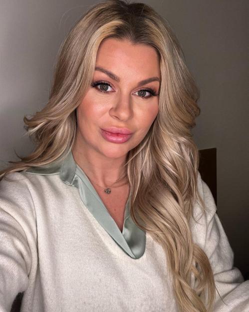 Pernilla Sjőholm, a Tinder Swindler victim, in a portrait.