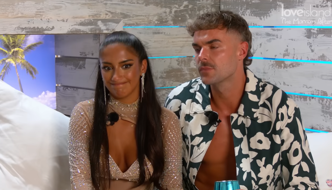 Shakira and Harry from Love Island.