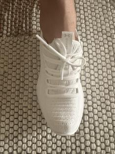 White athletic shoe.