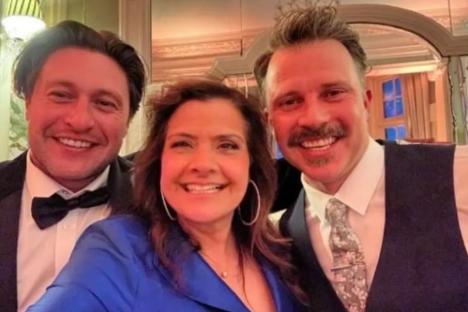 EastEnders hunks look unrecognisable as they reunite with former co-star years after quitting soap- can you guess who they are?