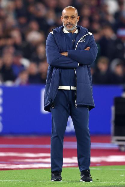 Nuno Espirito Santo, Manager of West Ham during the West Ham United vs Brentford Premier League match at the London Stadium, London.