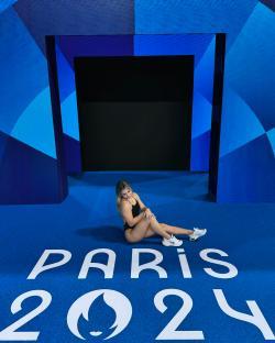 Luana Alonso of Paraguay at the Paris 2024 Olympics.