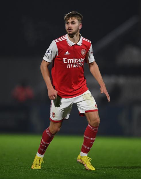 Billy Vigar of Arsenal during a Premier League International Cup match.