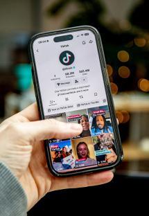 Smartphone displaying the TikTok app.