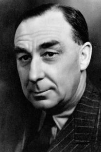 Black and white portrait of a man.