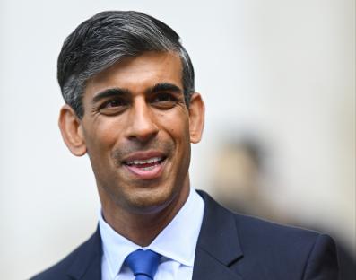 Rishi Sunak at VE Day anniversary service in London.