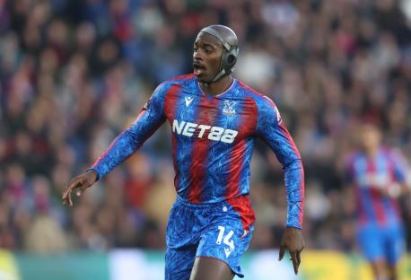 LONDON, ENGLAND - MAY 5: Crystal Palace's Jean-Philippe Mateta during the Premier League match between Crystal Palace FC and Nottingham Forest FC at Selhurst Park on May 5, 2025 in London, England. (Photo by Rob Newell - CameraSport via Getty Images)