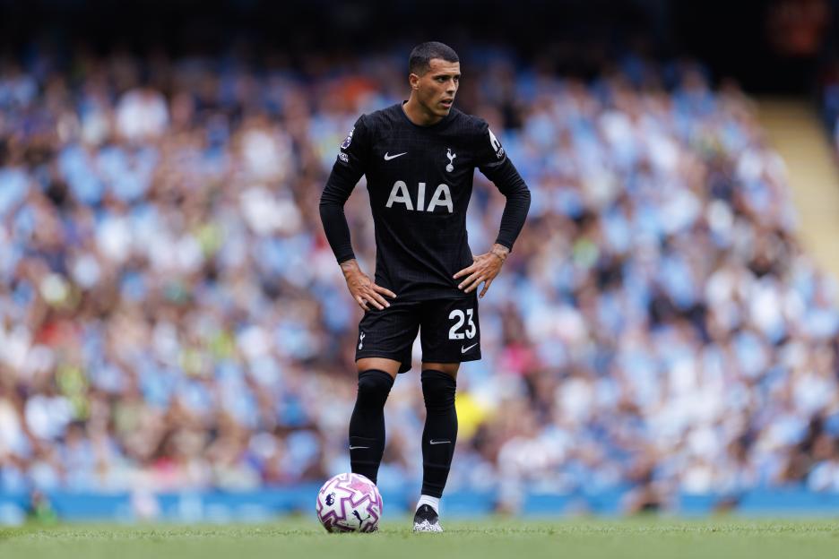 Pedro Porro of Tottenham Hotspur during a Premier League match.