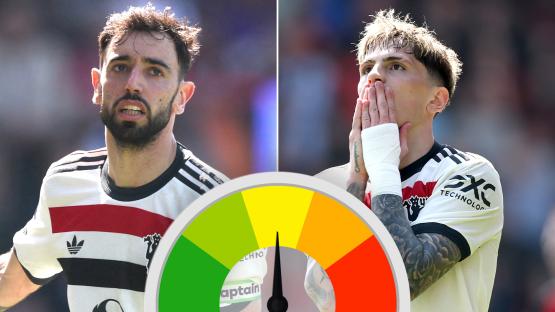 Man Utd player ratings: Bruno losing form at worst time ahead of Euro semi as Hojlund looks lost but Garnacho a threat