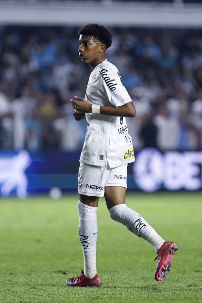 Robinho Junior of Santos FC during a soccer match.