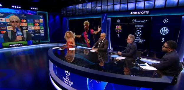 Champions League semifinals broadcast panel discussion.
