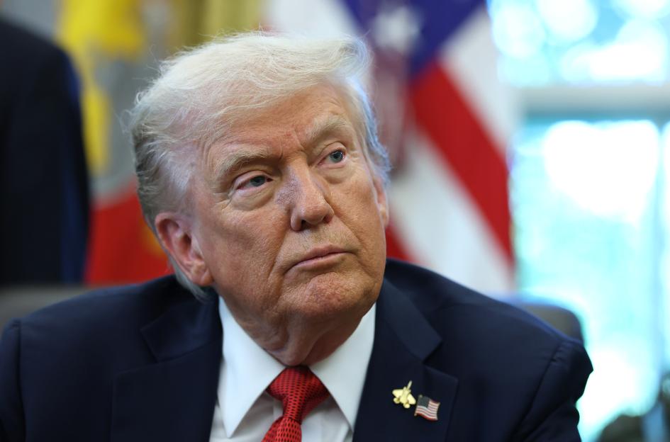 Donald Trump in the Oval Office.