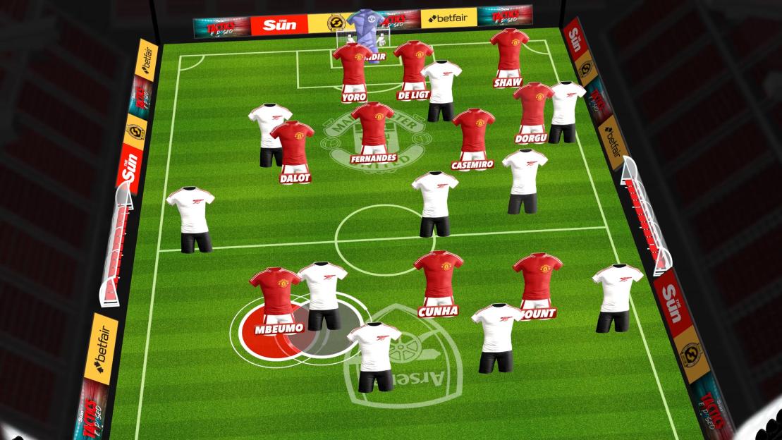 Illustration of a soccer formation.