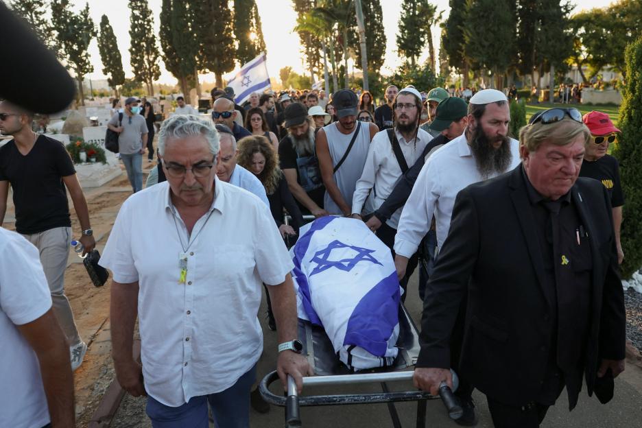 Israeli Flag Covers Coffin of Hostage Who Died in Hamas Captivity as His Remains Come Home
