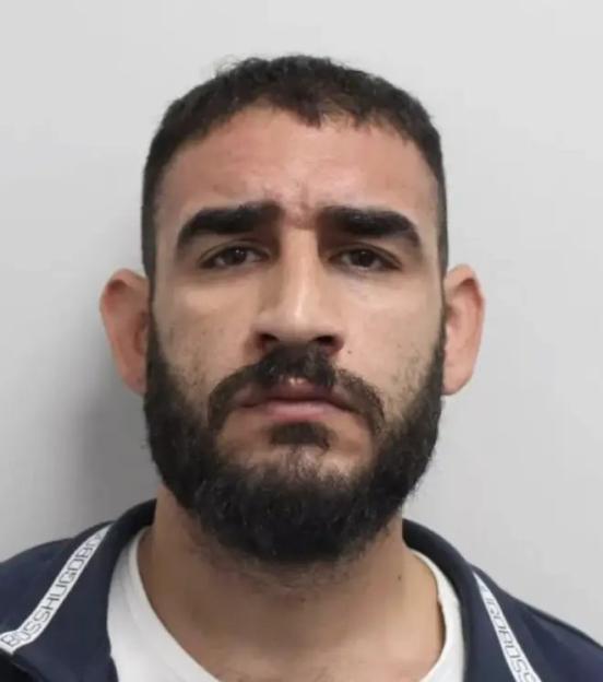 Mugshot of a Turkish gang member from Tottenham, North London.