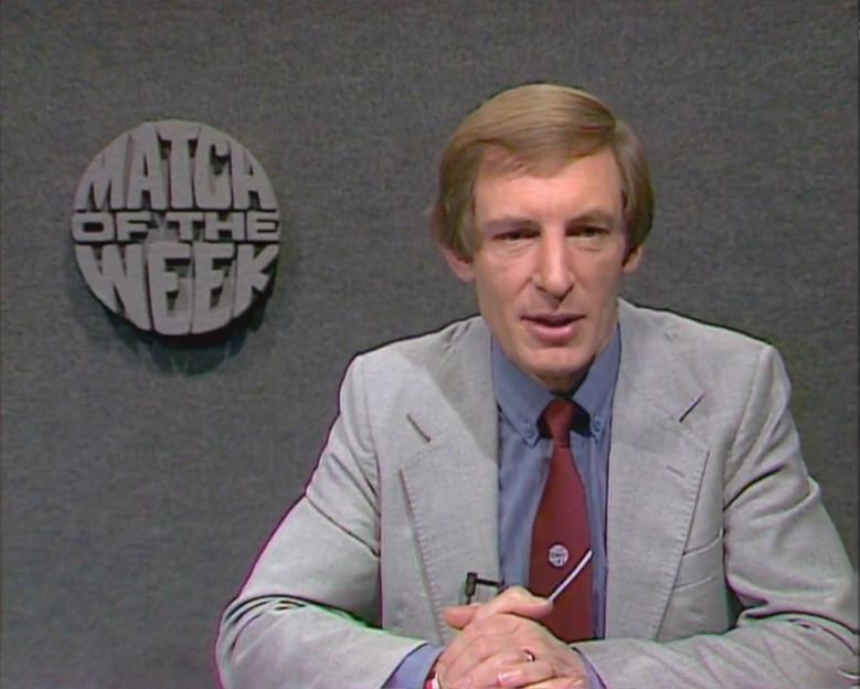 Gerry Harrison presenting Match of the Week.