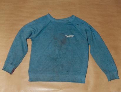 Blue sweatshirt with