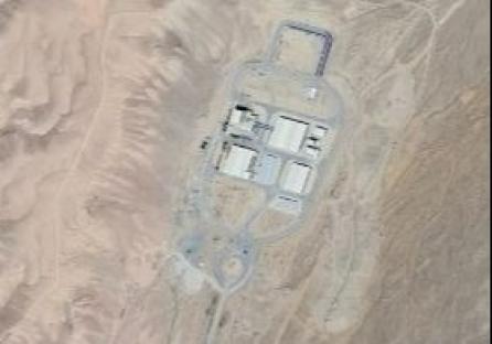 Satellite image of a secret Iranian nuclear base.