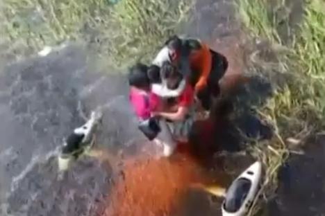 Terrified crash survivors cling to plane for 36 hours in alligator-infested swamp after emergency landing in Amazon