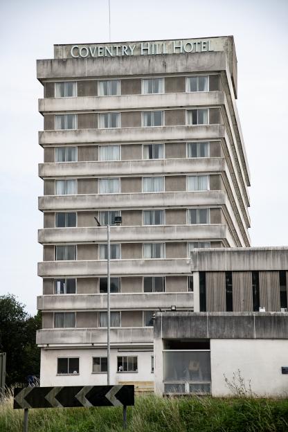Coventry Hill Hotel, formerly housing asylum seekers.