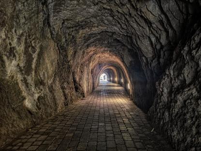The historic Tunnels Beach of Ilfracombe, North Devon