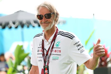Jim Ratcliffe, CEO of INEOS, giving a thumbs up.