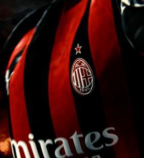 AC Milan jersey with Emirates logo.