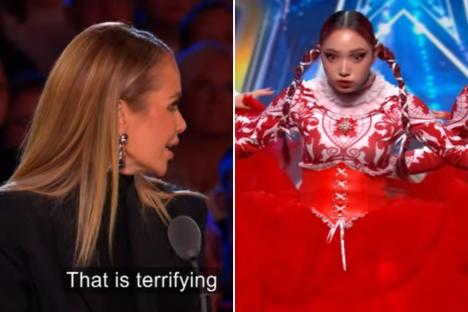 ‘That is TERRIFYING’ gasps Amanda Holden as BGT’s creepiest act yet leaves judges and audience SCREAMING