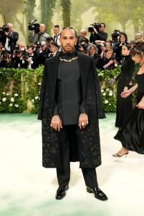 Lewis Hamilton at the Met Gala.