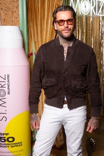 Peter Wicks at a St. Moriz summer party.