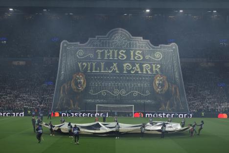 Aston Villa awkwardly play wrong anthem before Champions League quarter-final